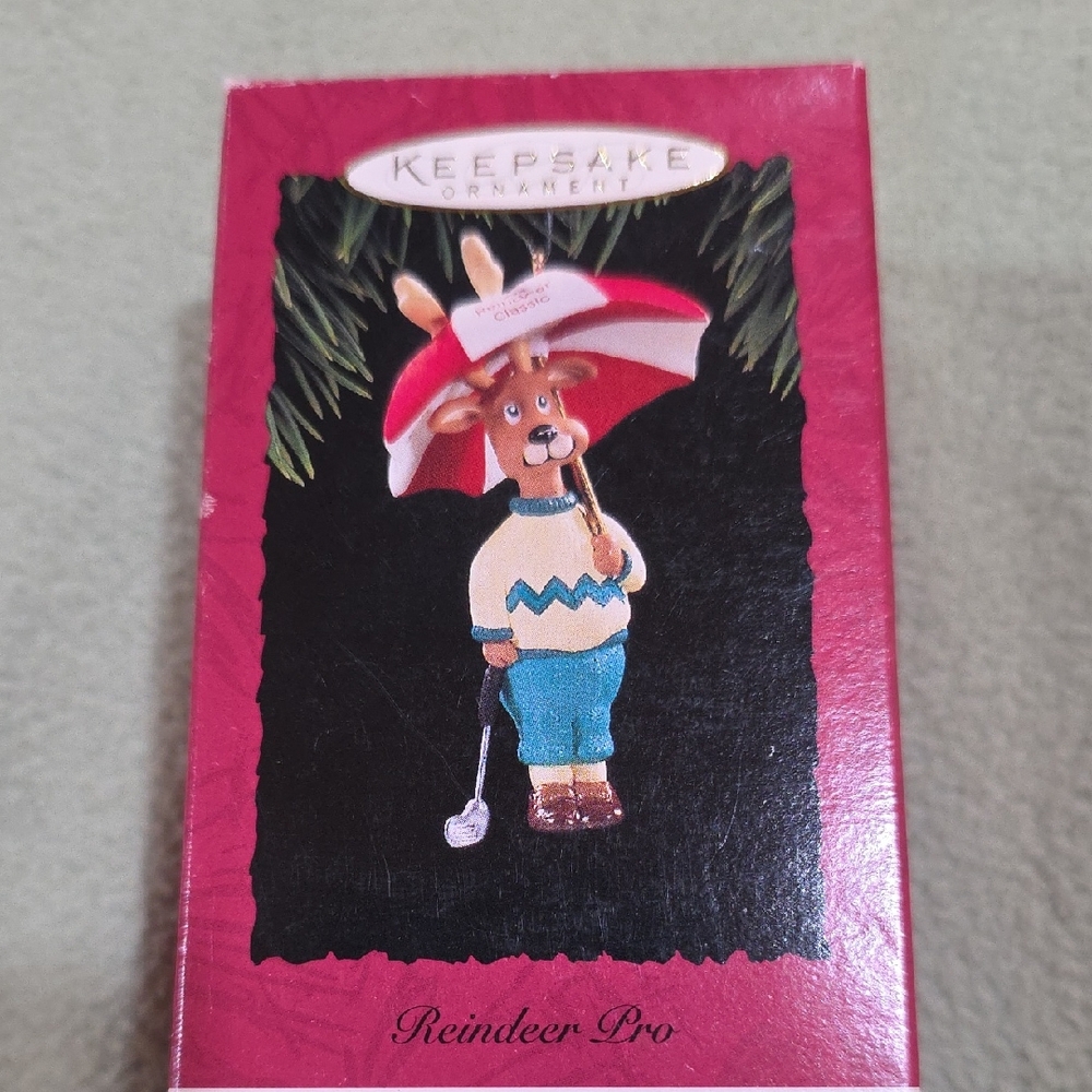 KEEPSAKE the Label Reindeer Pro Ornament - Red and Blue